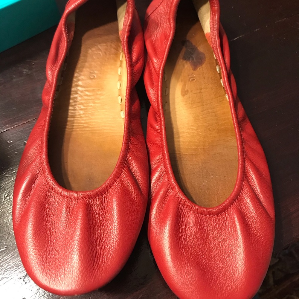 Cardinal Red Tieks size 10